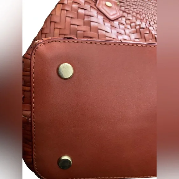 Cole Haan Woven Bag-Terracotta Orange-Amazing & Wonderful Conditon - Picture 11 of 12
